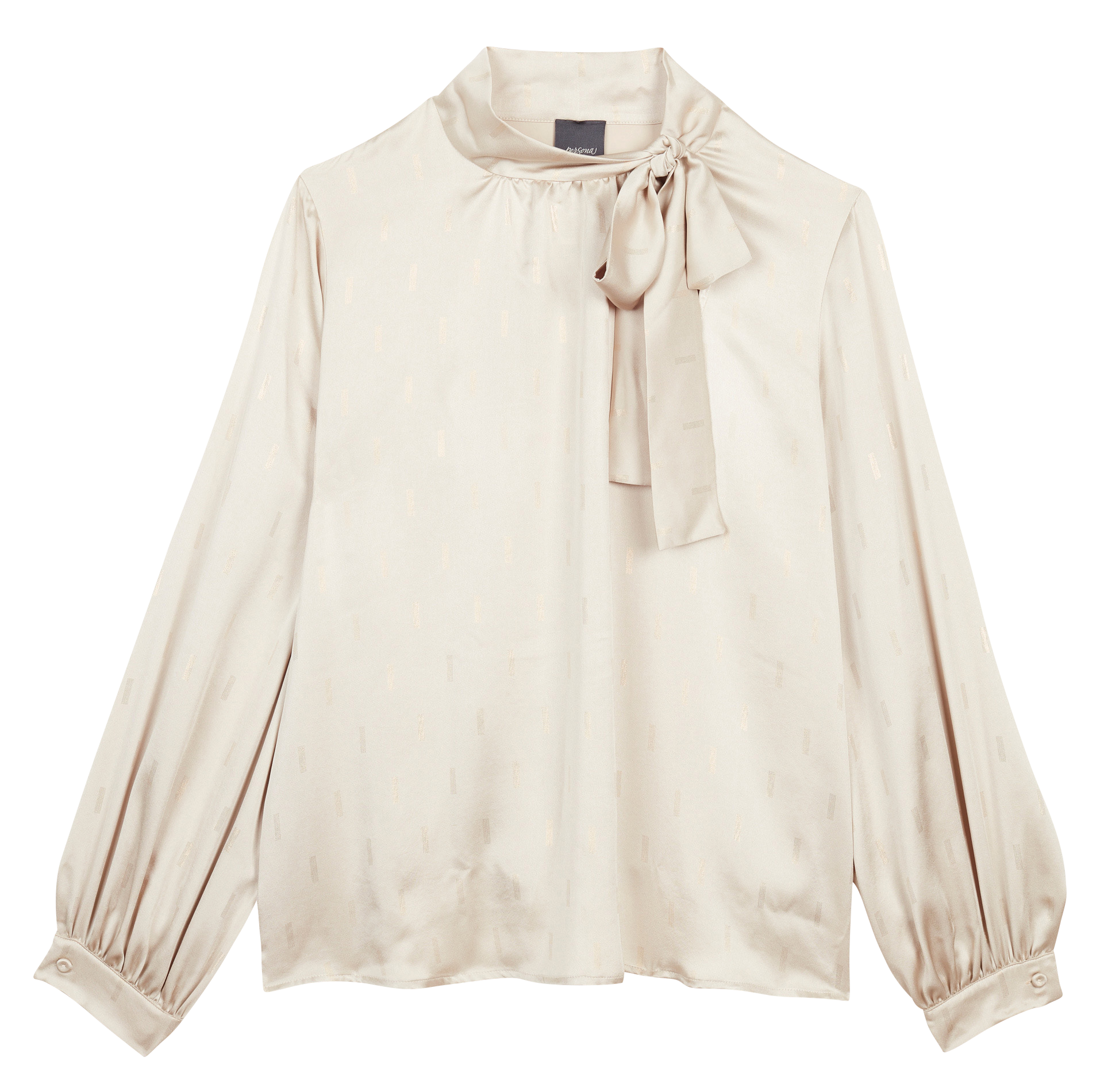 BALZO - Blouse col V imprimée| Beige