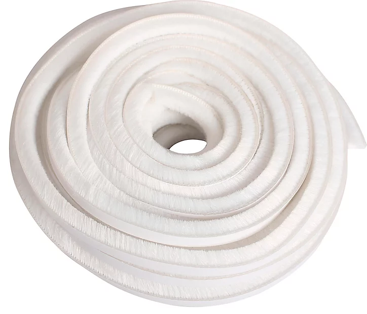Joint à brosse adhésif porte et fenêtre Diall blanc L.6 m
