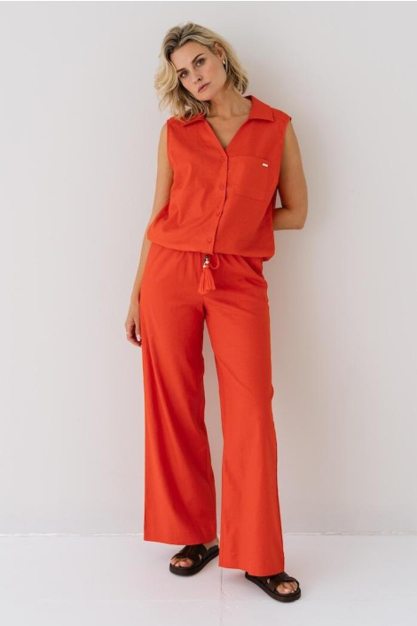 Zizo rode dames broek
