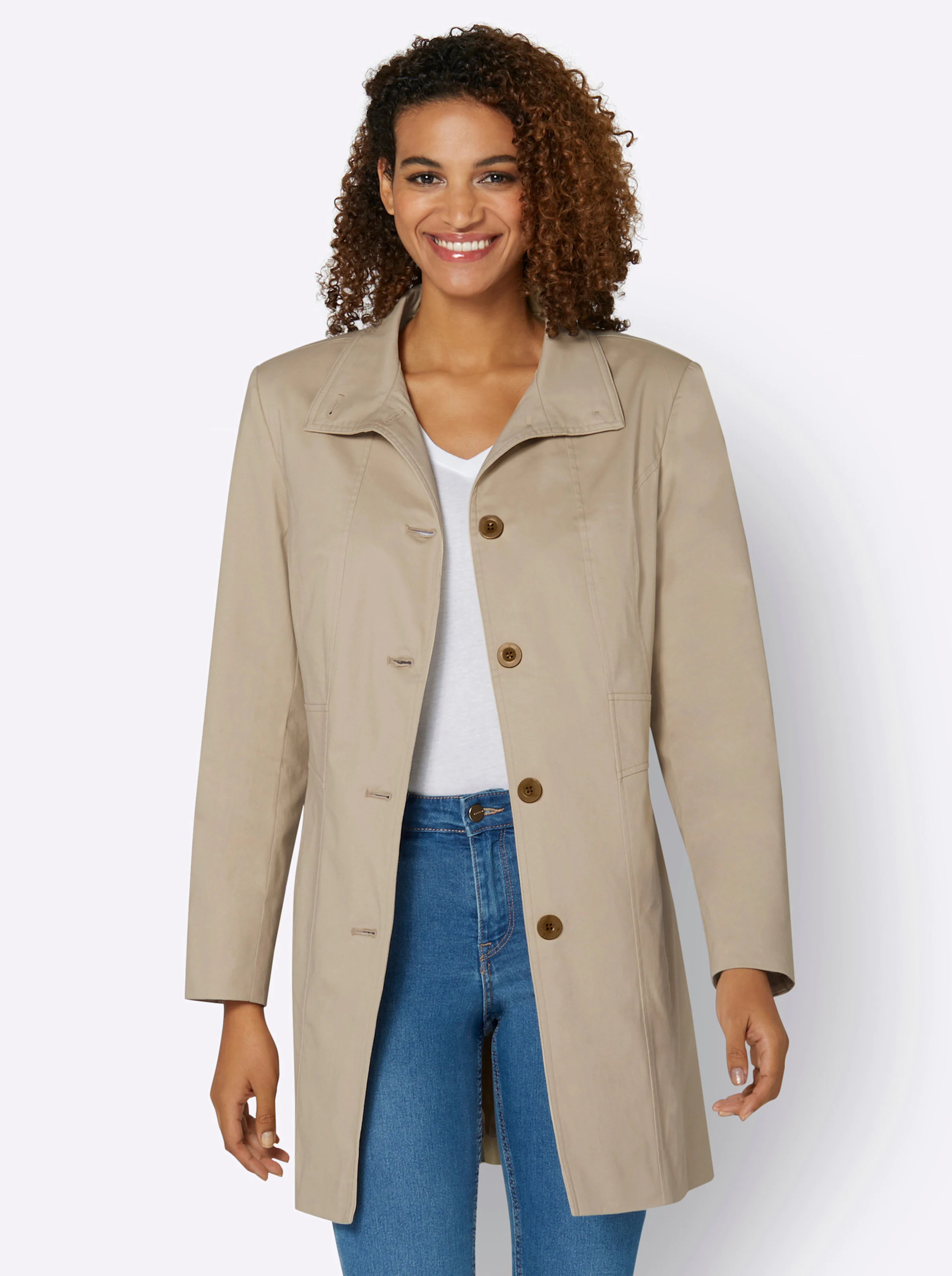 Jacke in beige