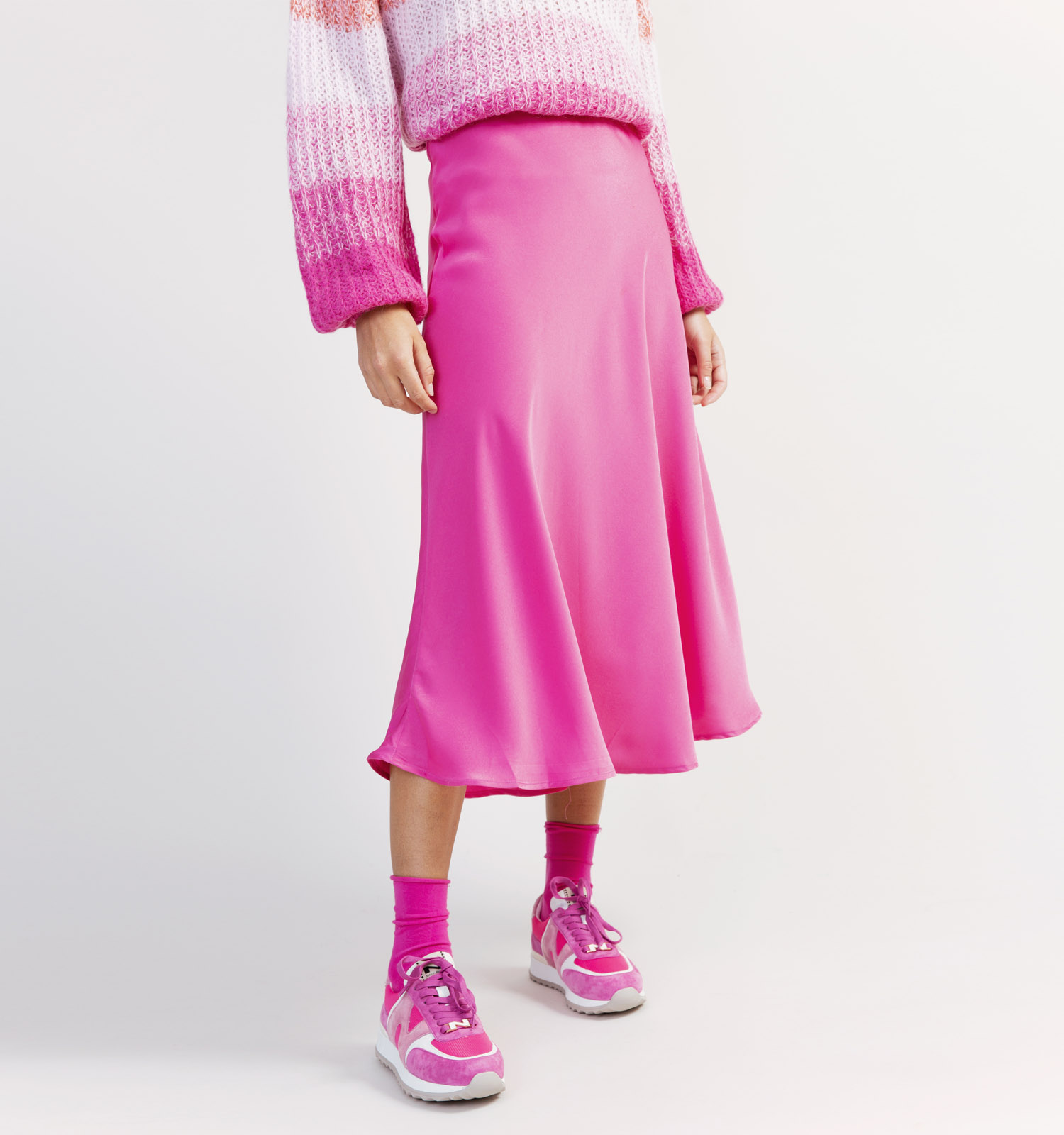 Lange rok roze