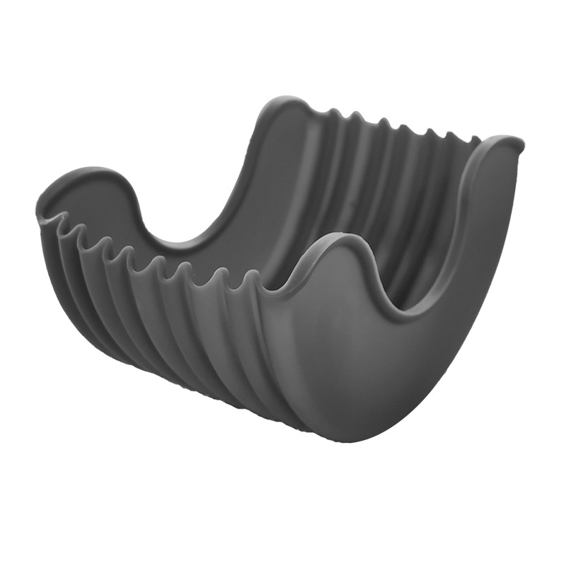 Silikon Burger Halter Wiederverwendbare Sandwich Box Hamburger Halterung - Grau
