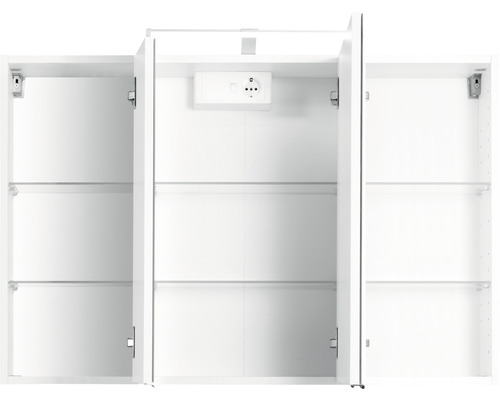 Held Furniture spiegelkast 100 x 20 x 66 cm wit 3-deurs 005