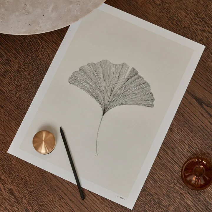 The Poster Club - Ginkgo Leaf von Ana Frois, 30 x 40 cm