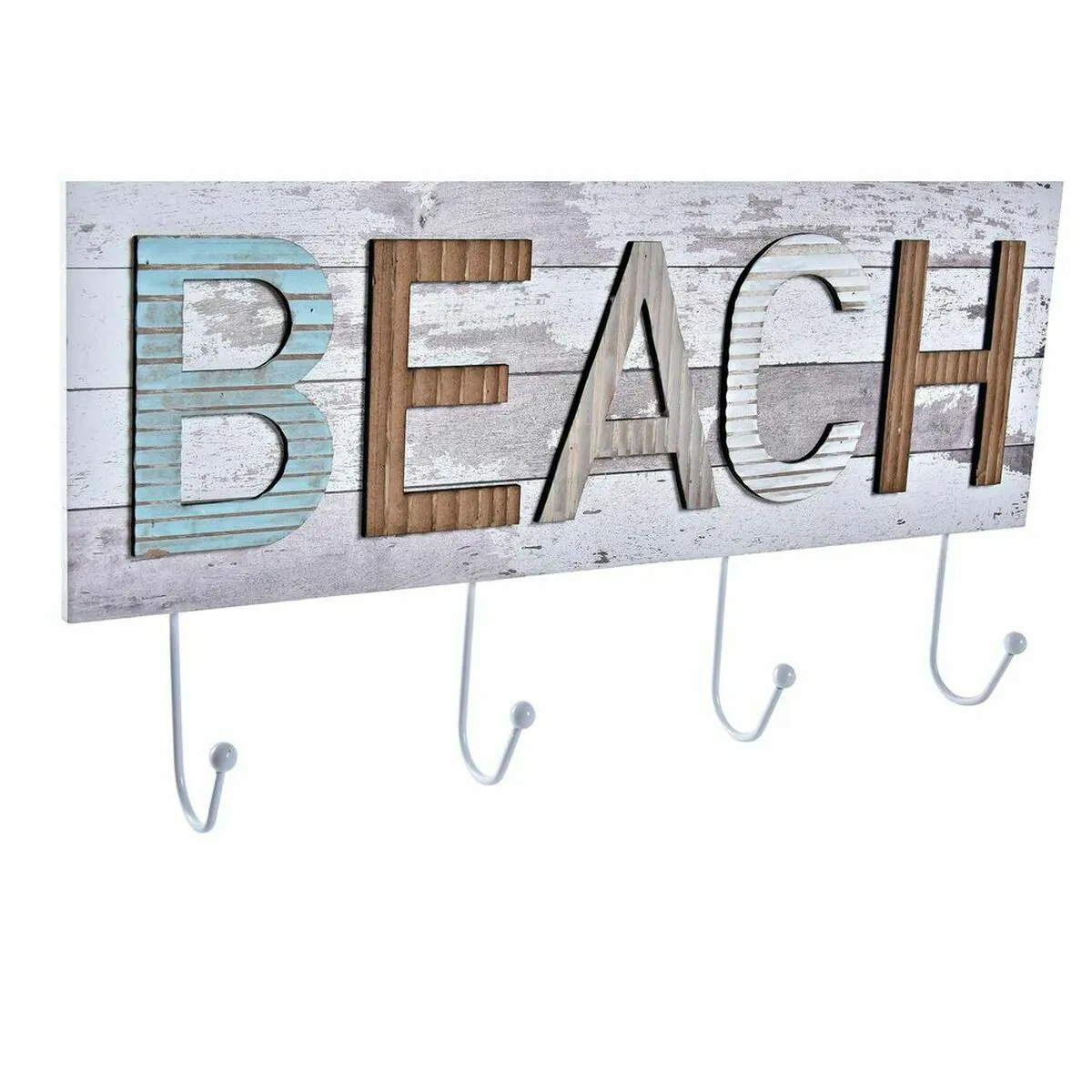 DKD Home Decor Portemanteau Bois Métal