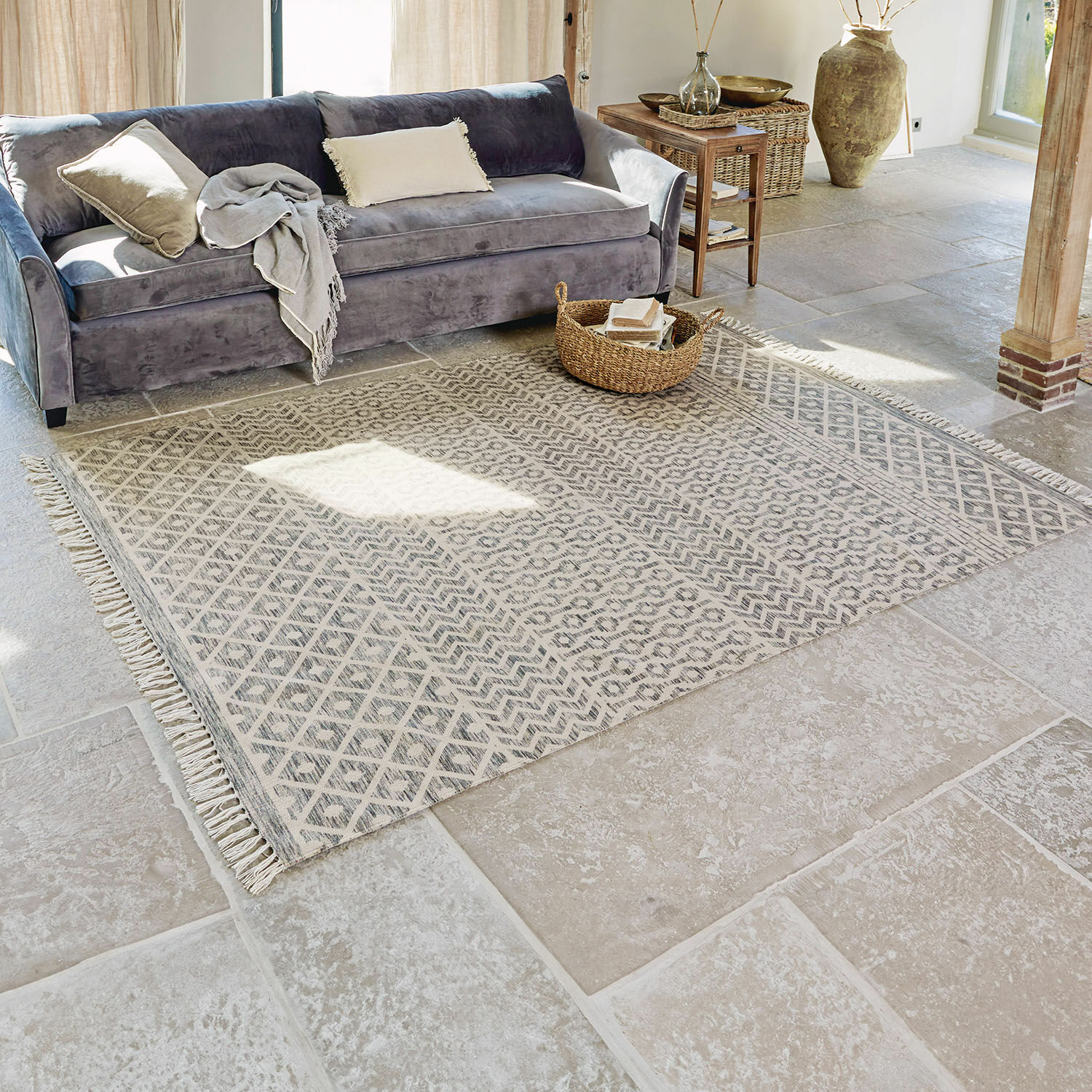 In-  &  Outdoor-Teppich Champigny 170x240 cm | creme/beige