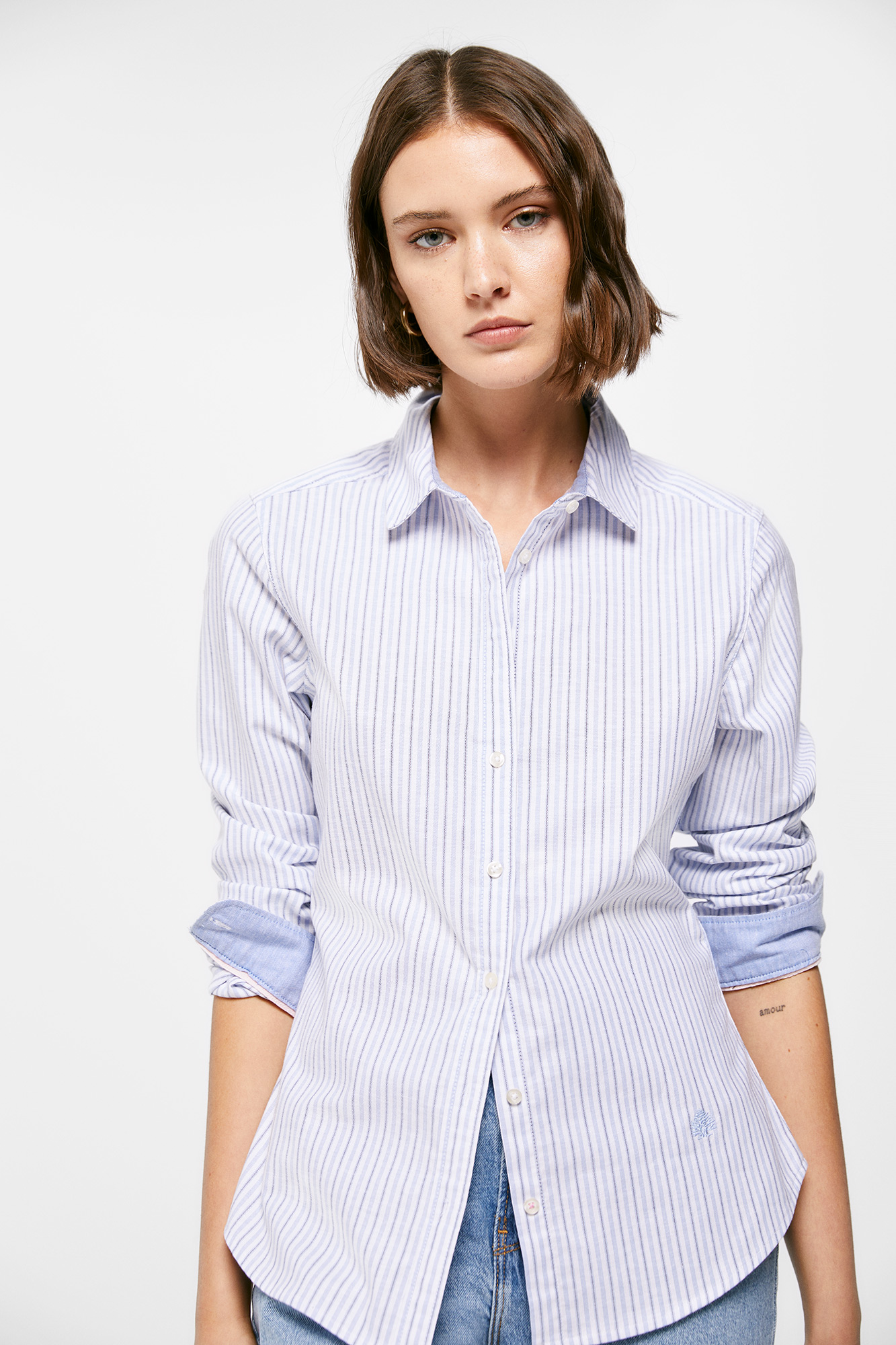 Camisa Oxford de Algodão
