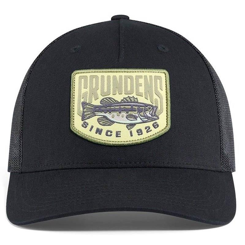 Casquette Grundéns Bass Patch Trucker Black