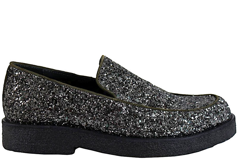 ANGULUS LOAFERS MED GRØNT GLIMMER