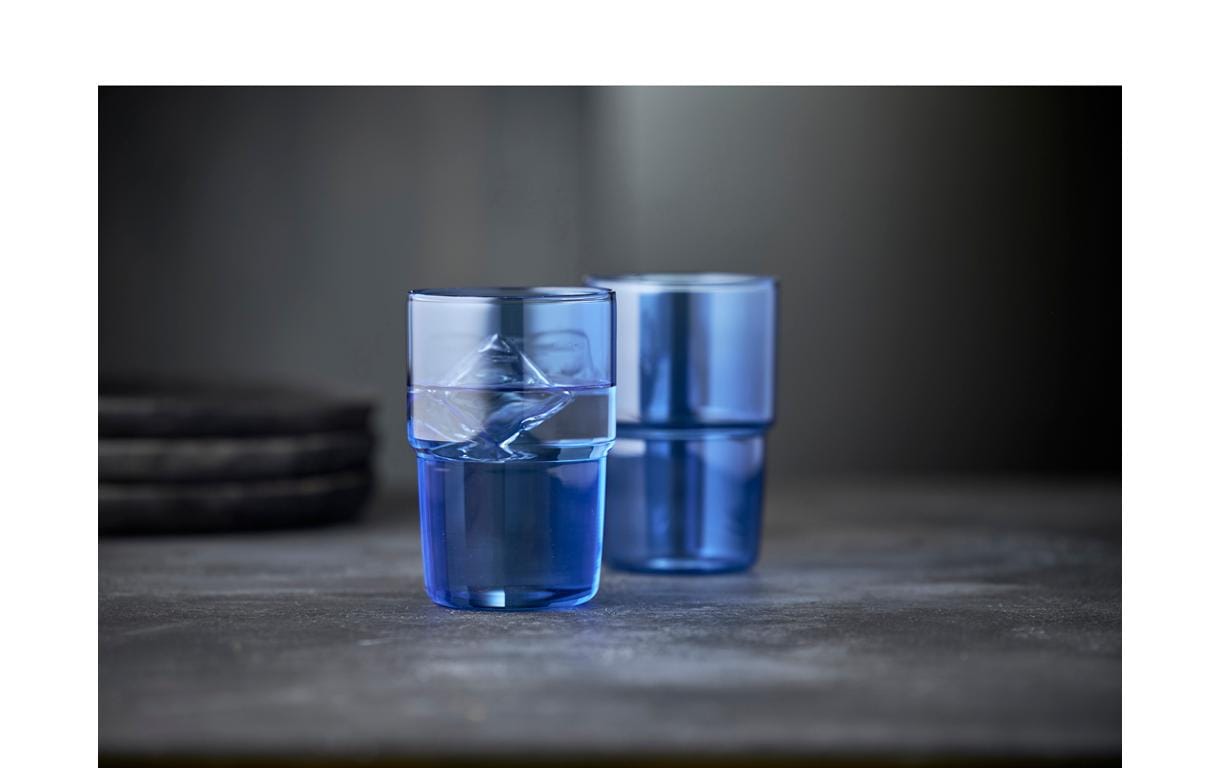 Trinkglas Torino Blau, 2 Stück, 40 clFarbige Gläser für den täglichen Gebrauch
