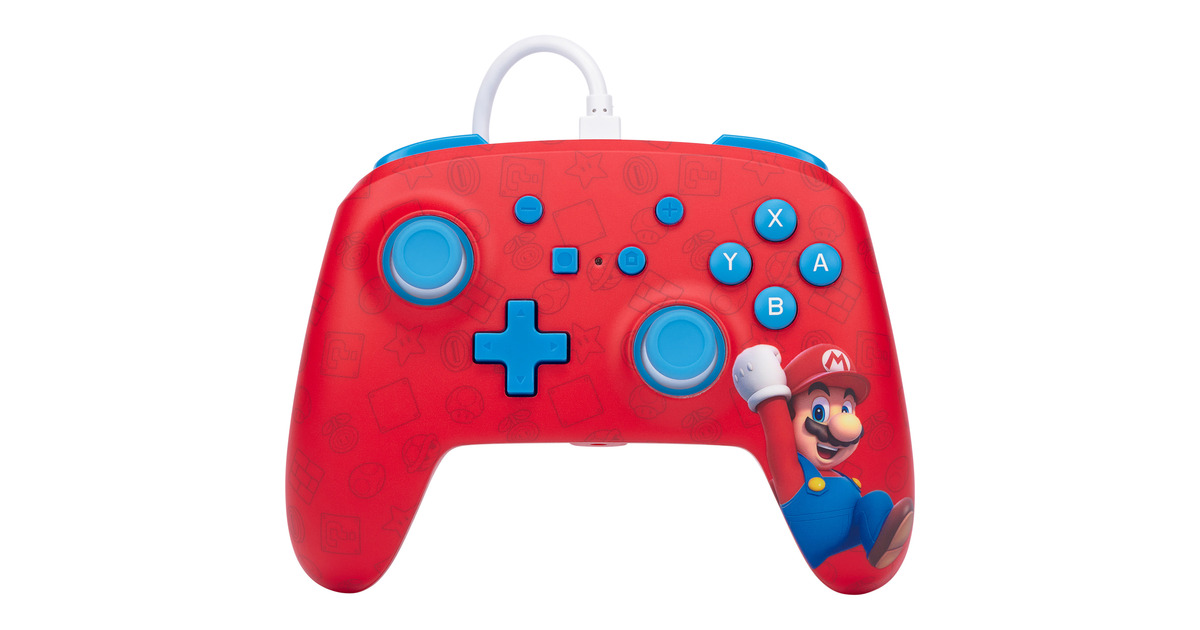 PowerASwitch Wired Controller Woo Mario  (Rood)
