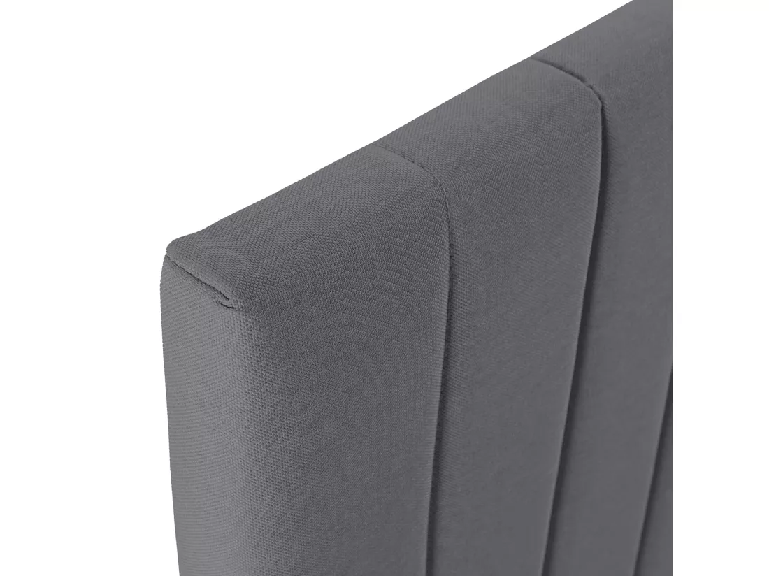 Tête de lit tapissée Eris 160x60 cm Gris foncé