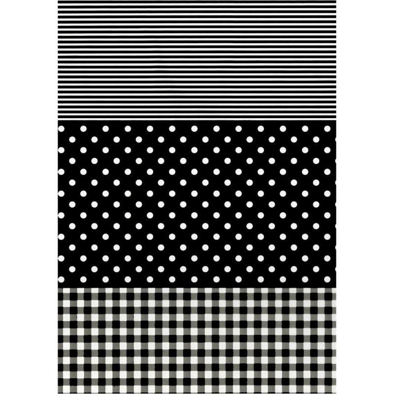 485 - Pochette 20 feuilles Décopatch - Noir