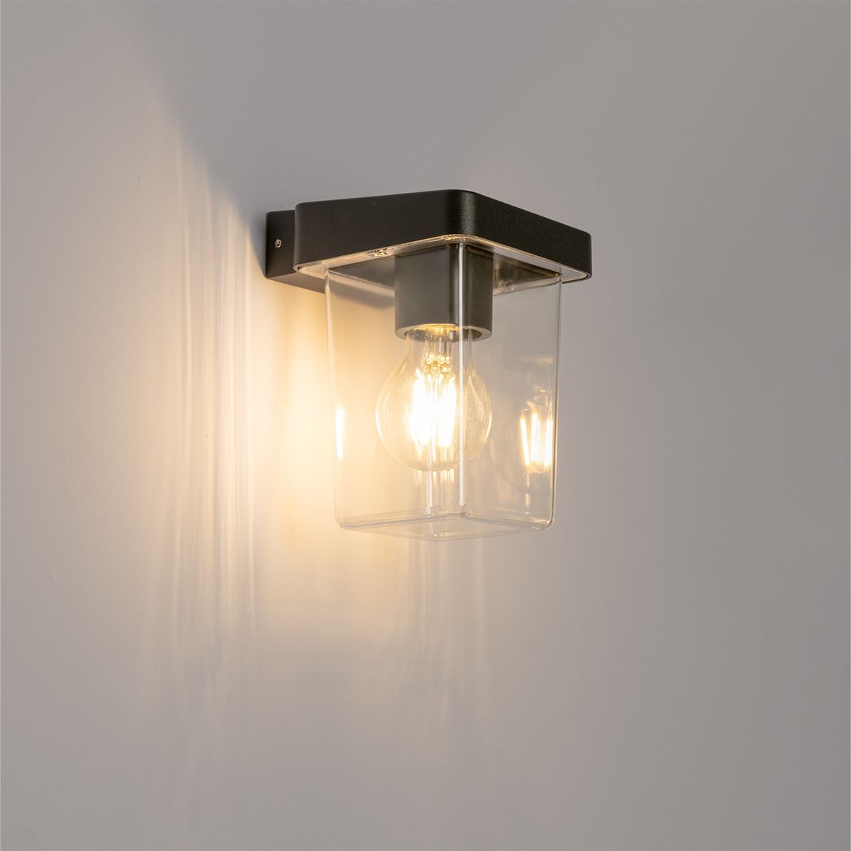 Moderne buiten wandlamp zwart IP54 - Chimay