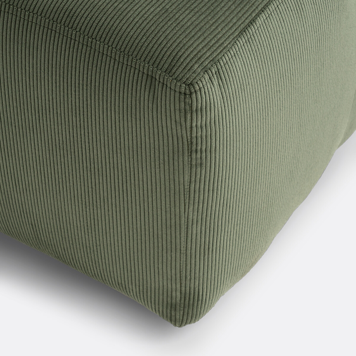 LA REDOUTE INTERIEURS<br>Sofá modular de canto em veludo cotelê, Monica
