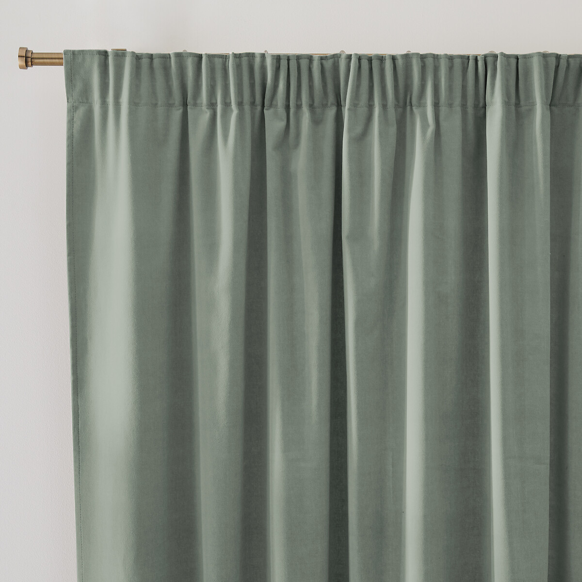 LA REDOUTE INTERIEURS<br>Cortina de veludo com debrum franzido, Veludo