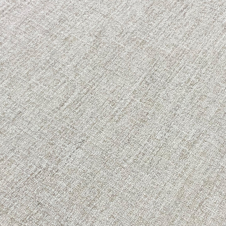 Laagpolig vloerkleed - Elena Border Beige - Handgetuft