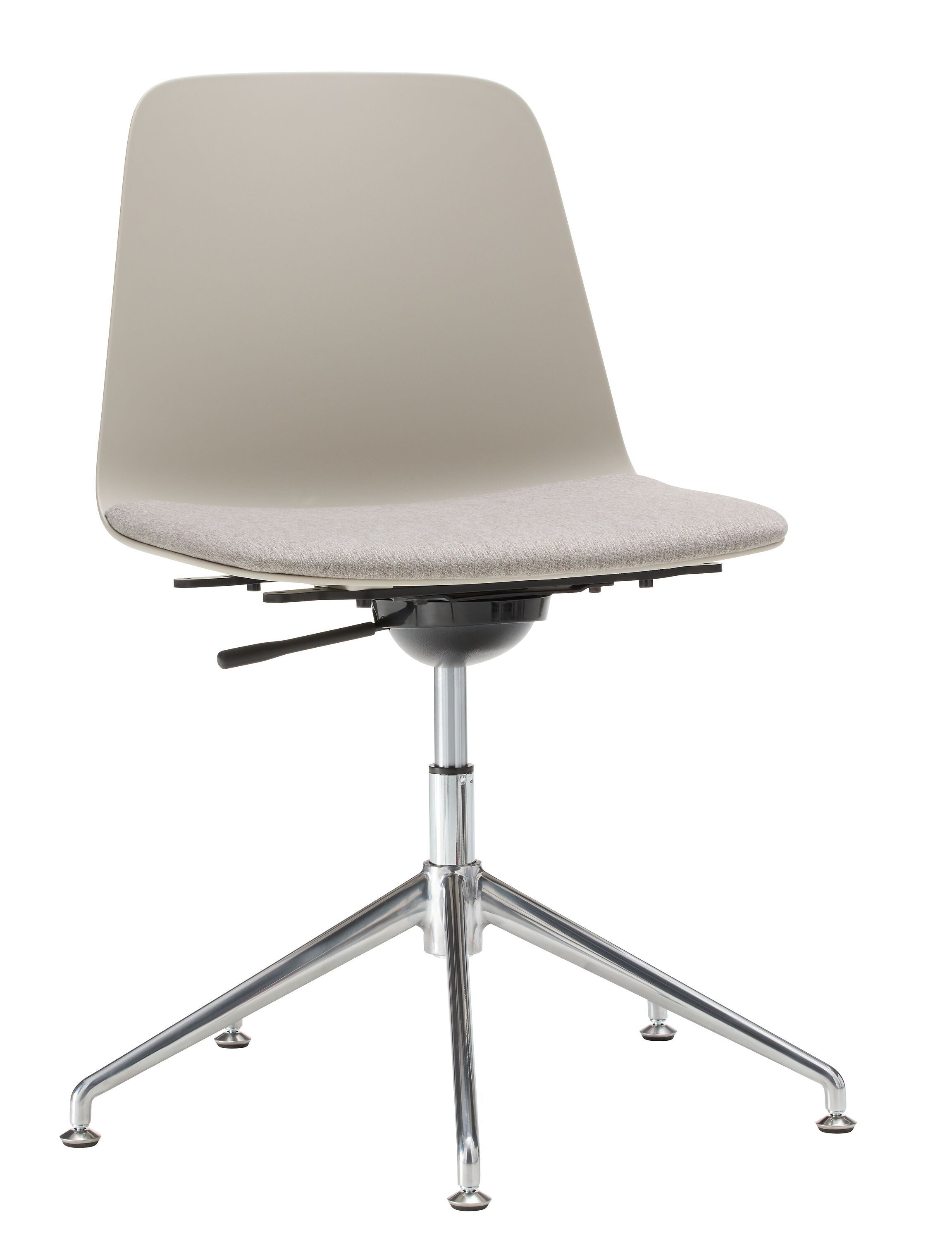 MUSK Bürostuhl - Hellgrau / B: 65.5 cm x T: 65.5 cm x H: 80.5 cm