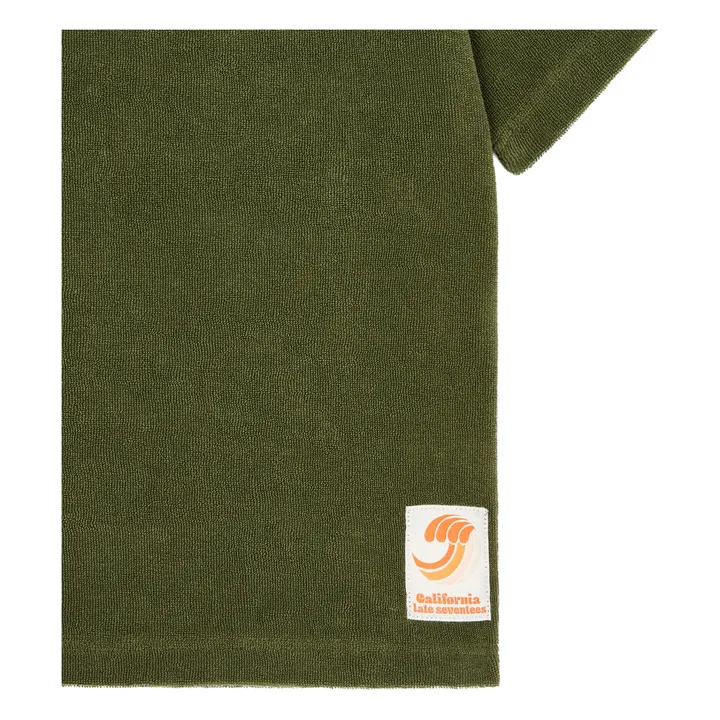 Hundred Pieces T-shirt Éponge Coton Bio | Vert kaki