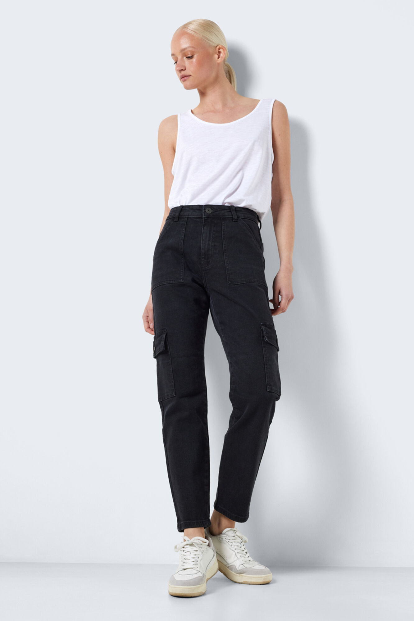 calça cargo reta