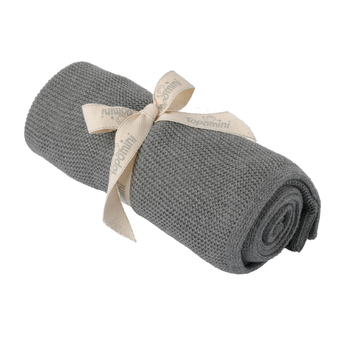 Topomini Strickdecke 75 x 100 cm blau
