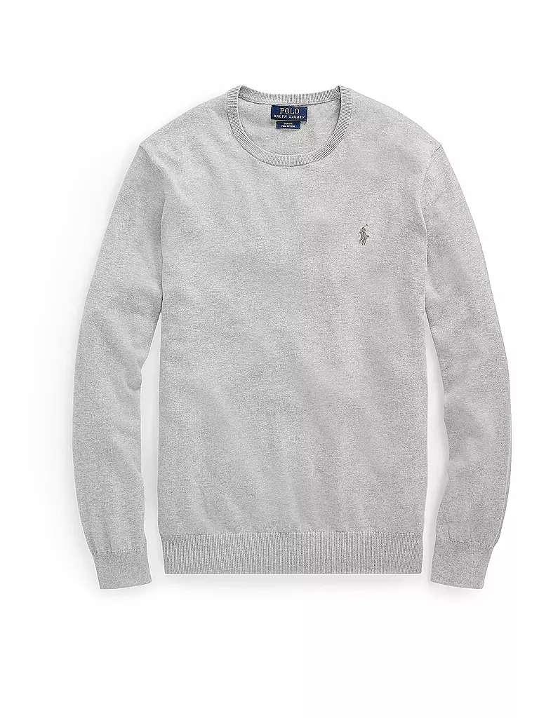 POLO RALPH LAUREN Pullover Slim Fit  grau