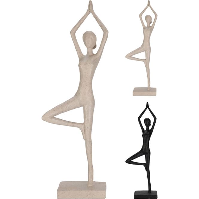 Yogafigur - Frau - ca. 12 x 7 x 40 cm - 1 Stück