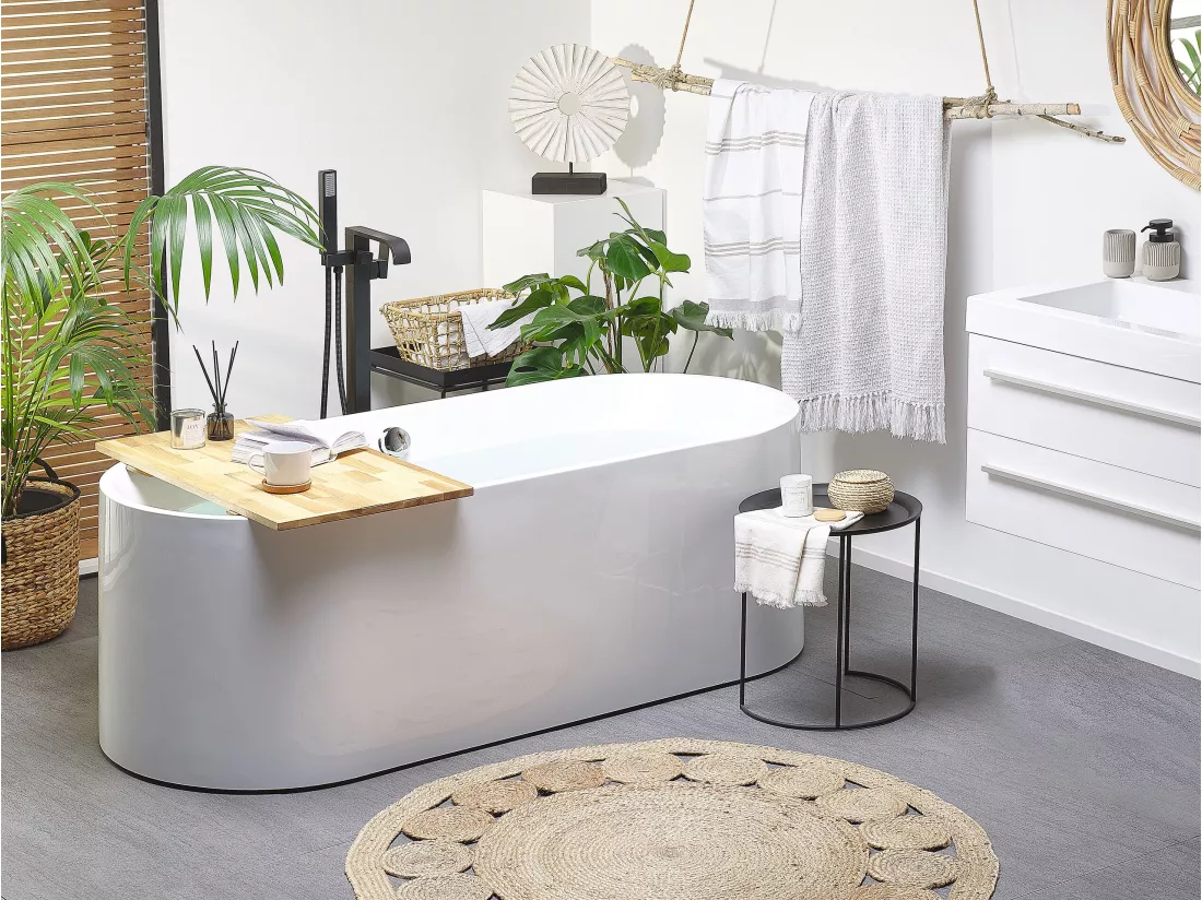 Baignoire îlot blanche 170 x 75 cm CATALINA
