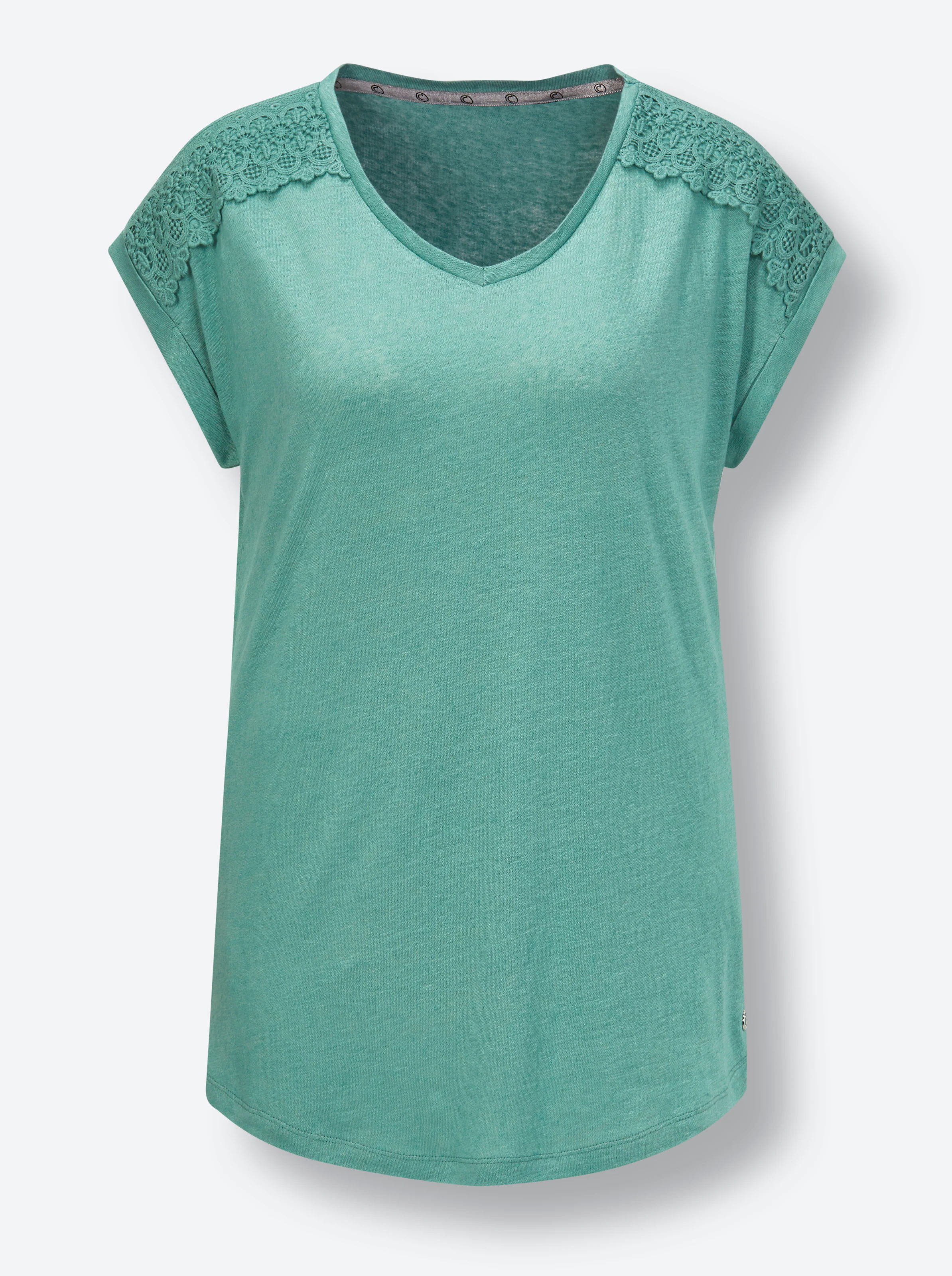 CREATION L PREMIUM Leinen-Viskose-Shirt in salbei