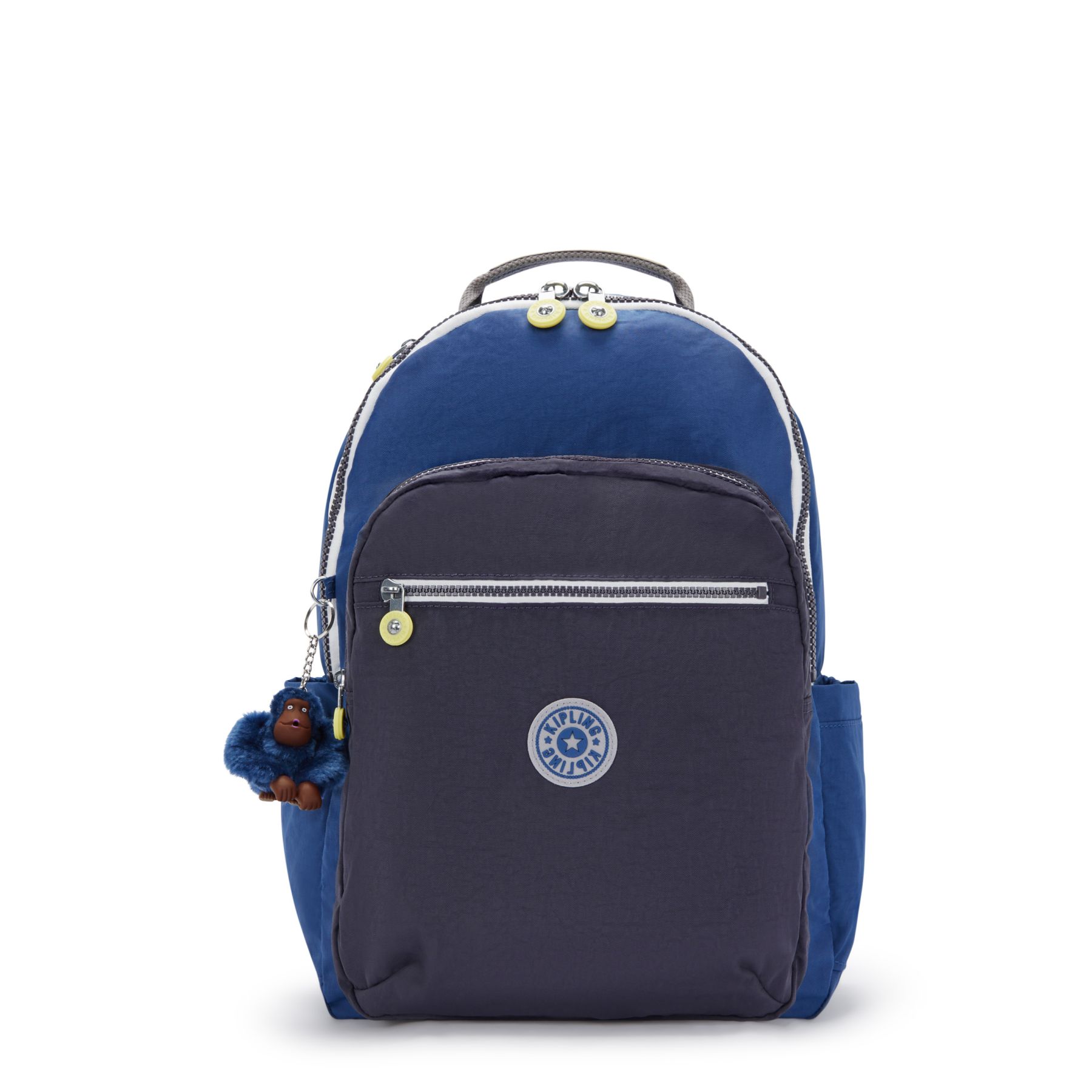 SEOUL Grand Sac à Dos avec Protection pour Ordinateur Portable - Fantasy Blue Block