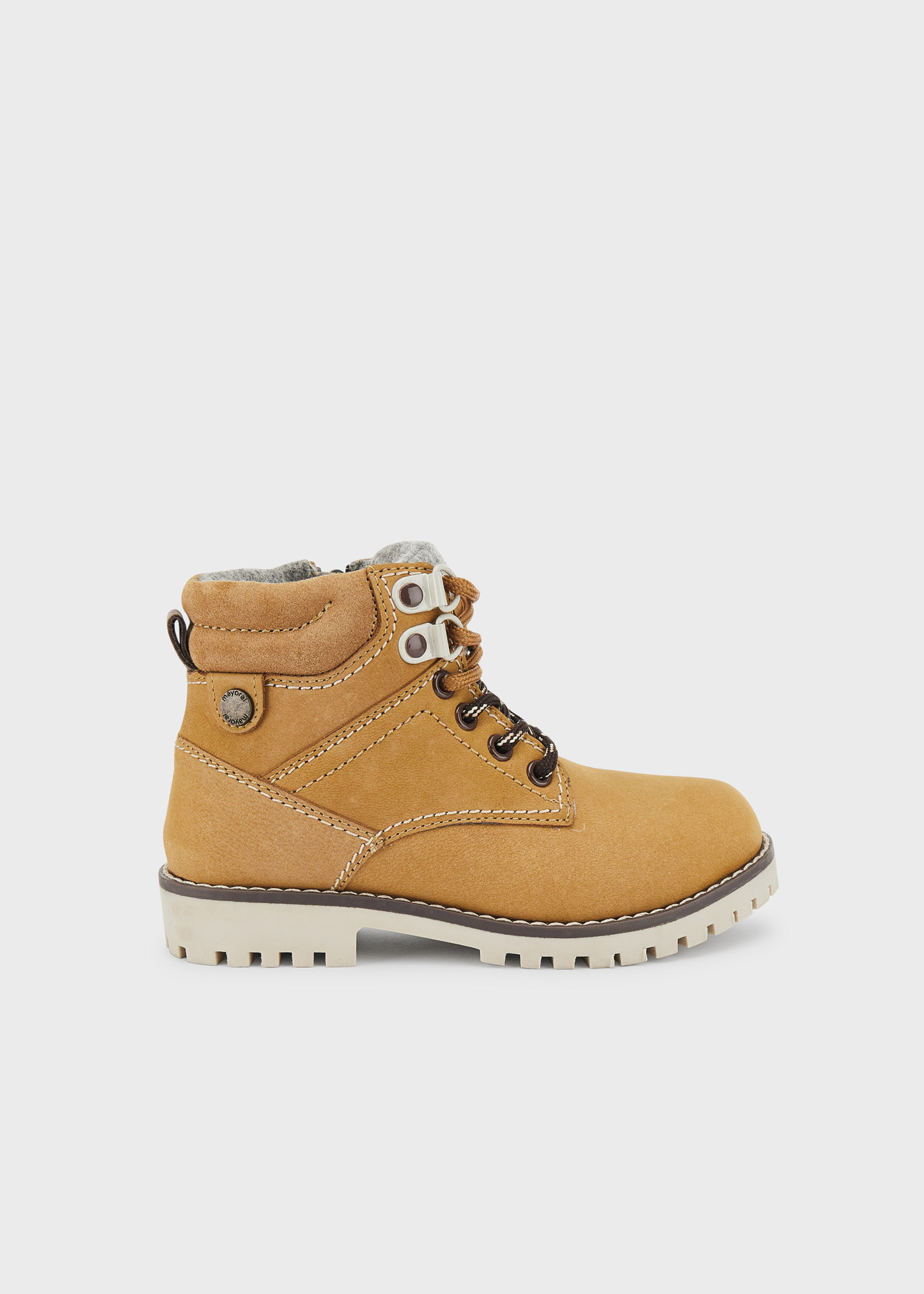 Botas de caminhada infantis em couro