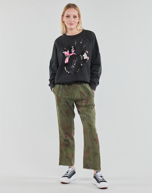 Desigual - PANT_MICKEY CAMO FLOWERS - kaki / Multicolore
