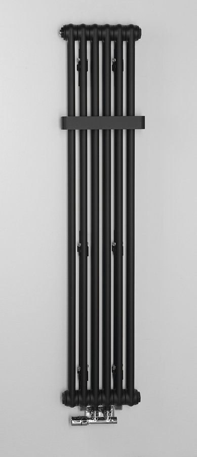Sapho Fede handdoekhouder voor radiator mat zwart 32cm