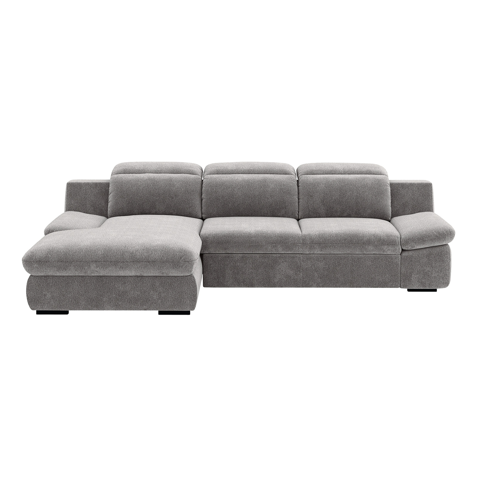 Ecksofa Lorena Stoff, Recamière links