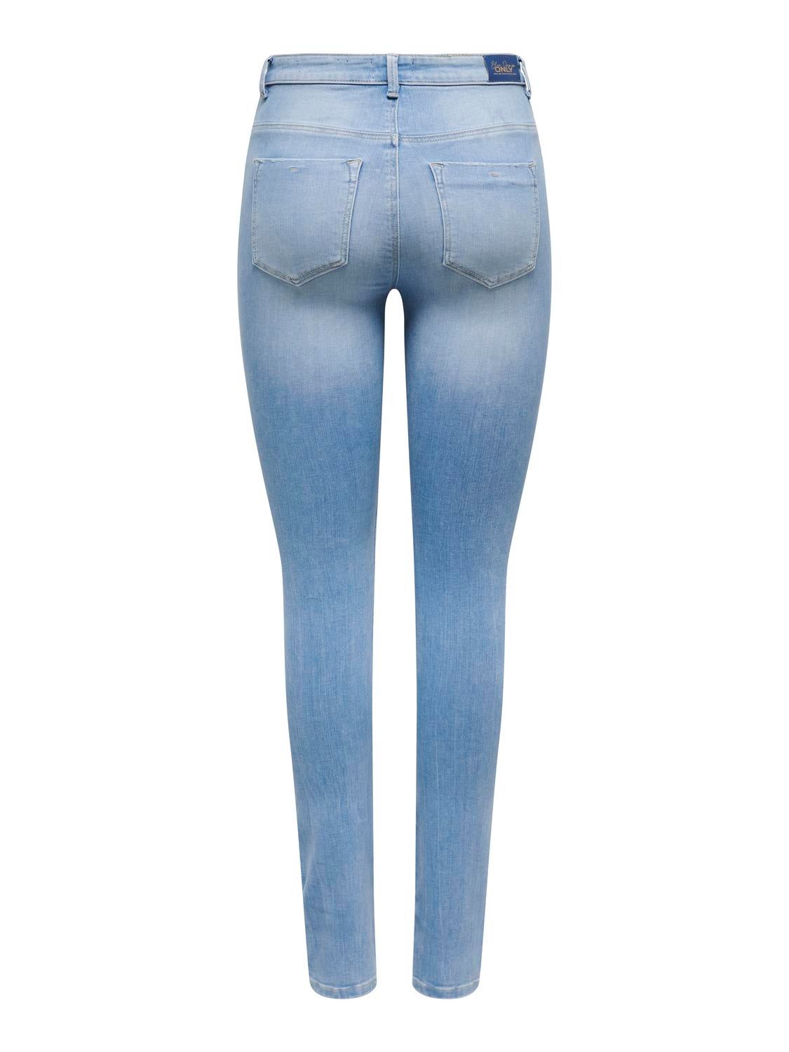 ONLFOREVER Hohe Taille Skinny Fit Jeans Light Blue Denim