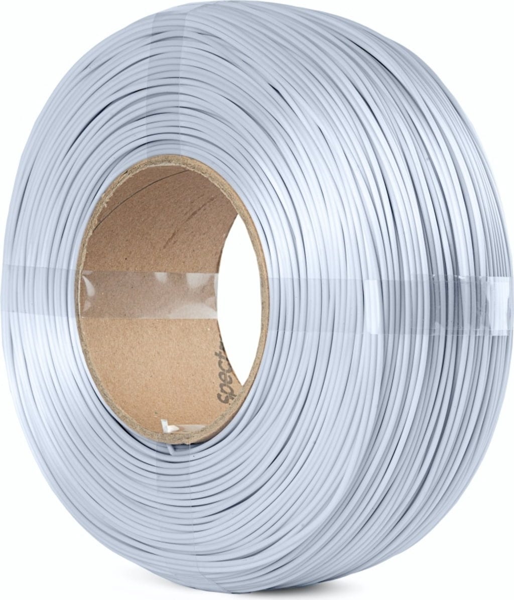 Spectrum  ReFill PLA Silk Aluminium Silver, 1,75 mm / 1000 g    Refill PLA mit Silk Effekt in Aluminium Silver