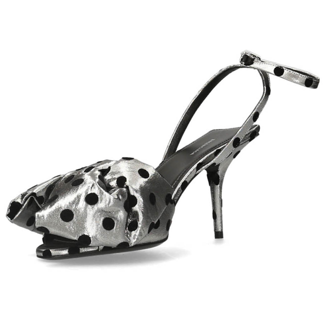 Balenciaga Sling-Back noir/argenté - Talon 8 cm