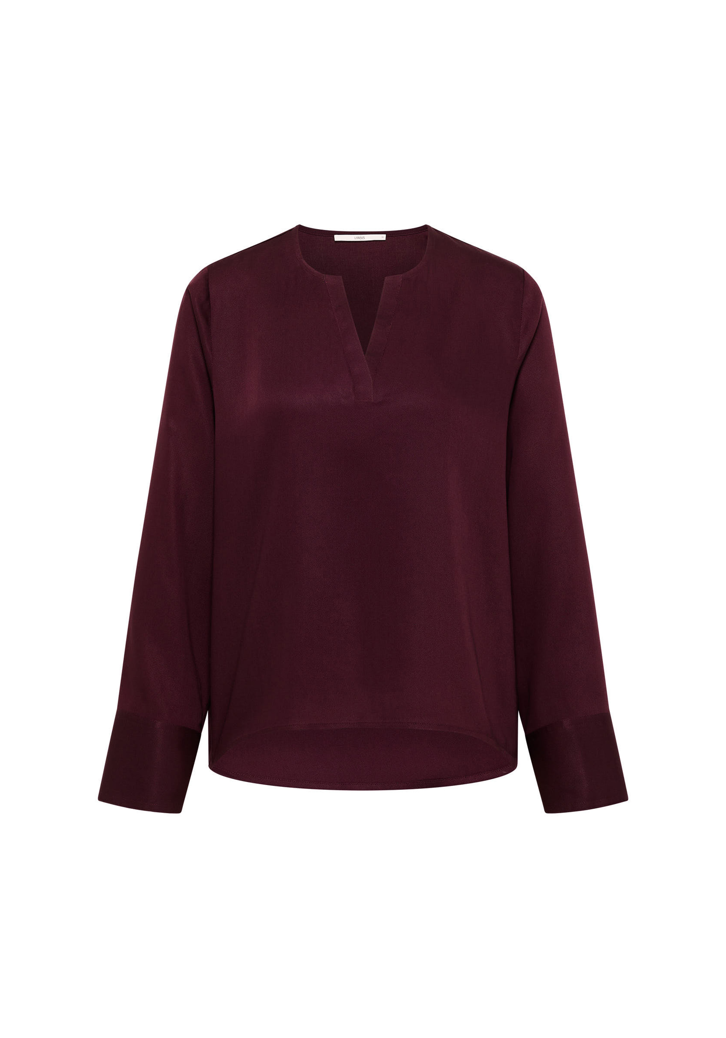 Lanius Bluse Aus Tencel Bordeaux