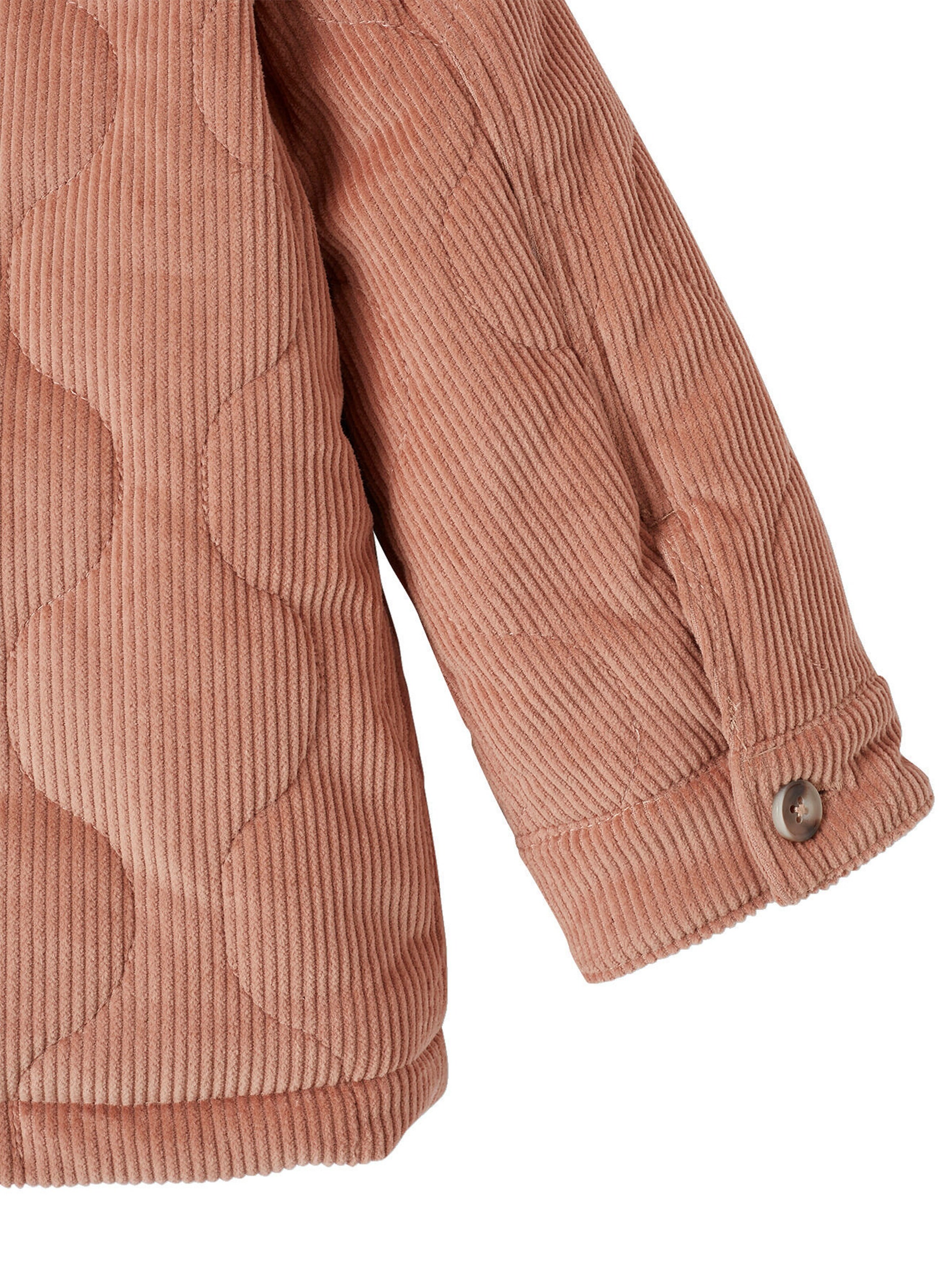 Vertbaudet Mädchen Cordjacke mit Fleecefutter blush