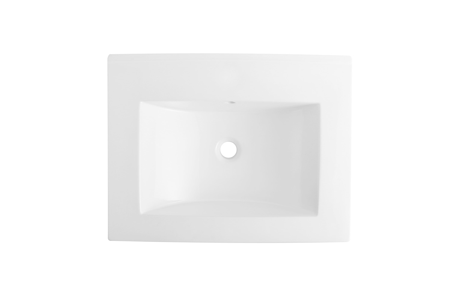 SHOWMODEL: Fontana Latina keramische wastafel 60cm zonder kraangat wit glans