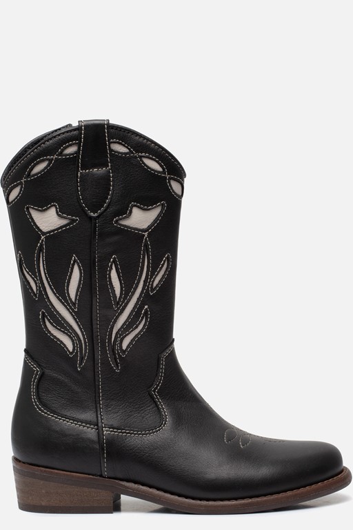 Kipling El Paso Cowboylaarzen zwart Leer