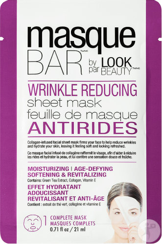 B.A.R. Masque Tissu Anti-Rides Effet Hydratant Adoucissant Revitalisant Et Anti-Âge 1 Sachet