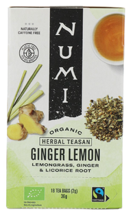 Numi Organic Tea Gember Citroen Decaf 16ST