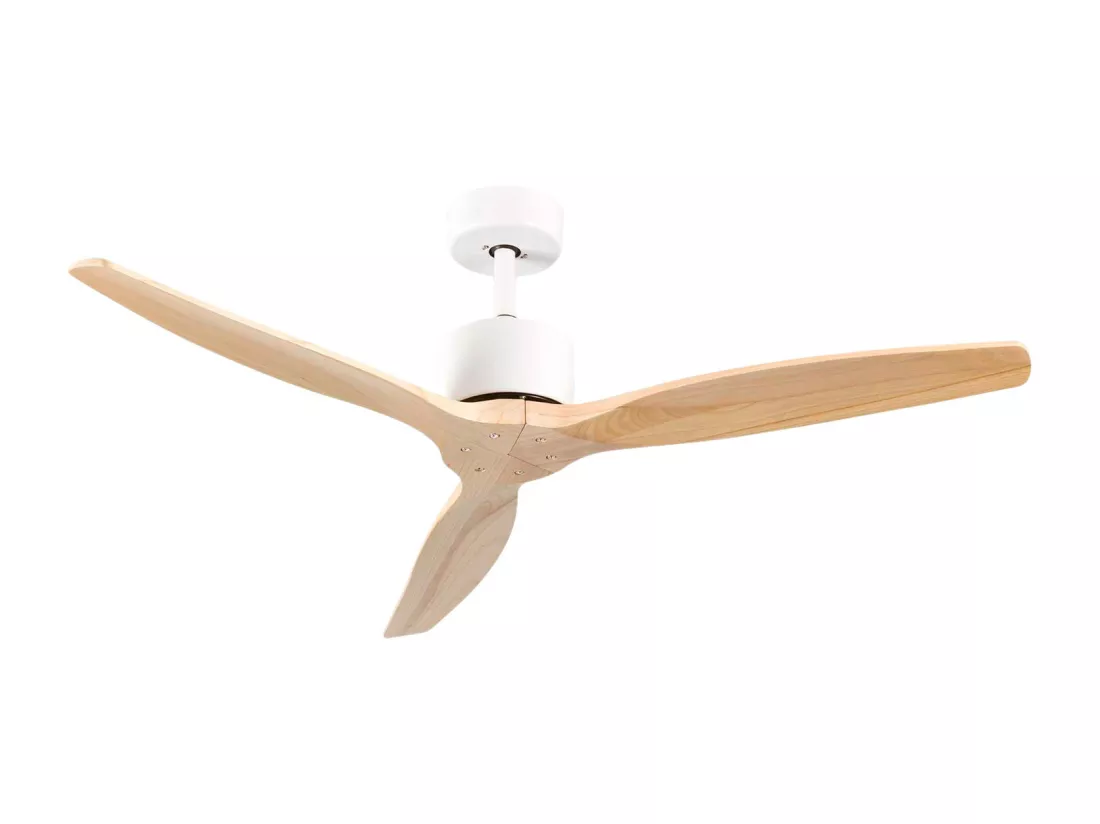 Ventilateur de Plafond 3 Pales 55W 6 Vitesses Nebraska Blanc Thinia Home