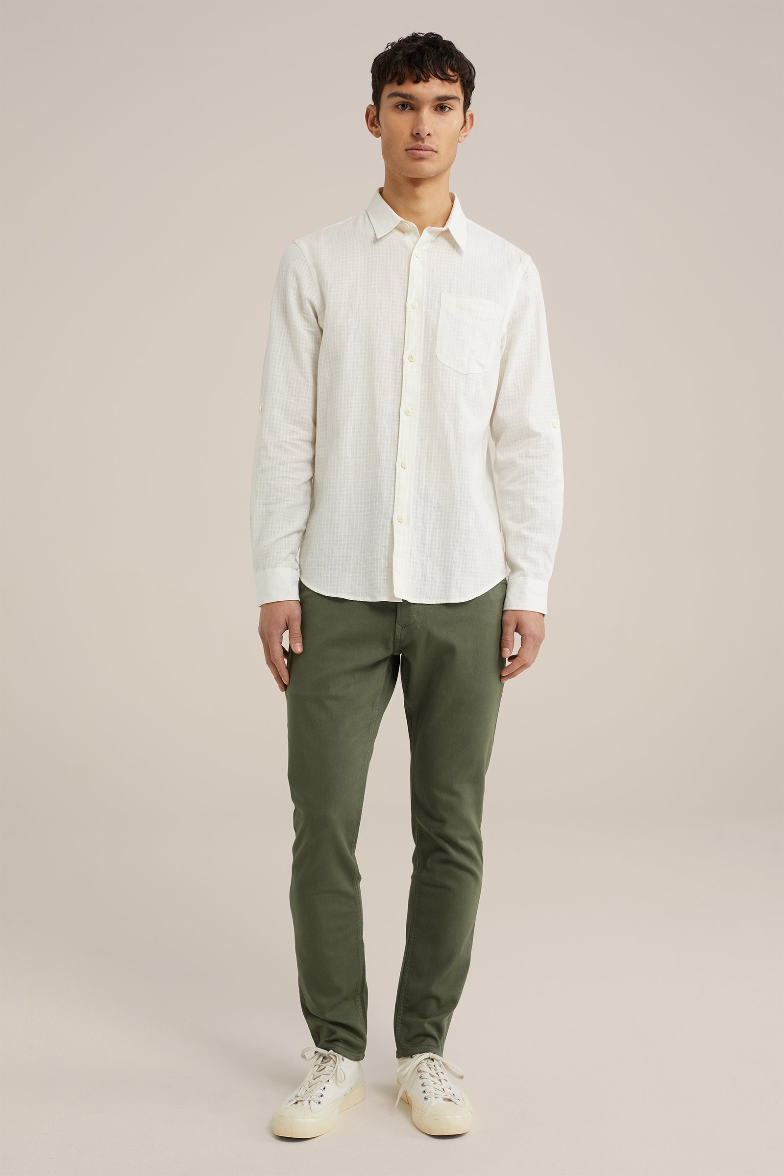 slim fit jeans van jog denim Blue Ridge Donkergroen