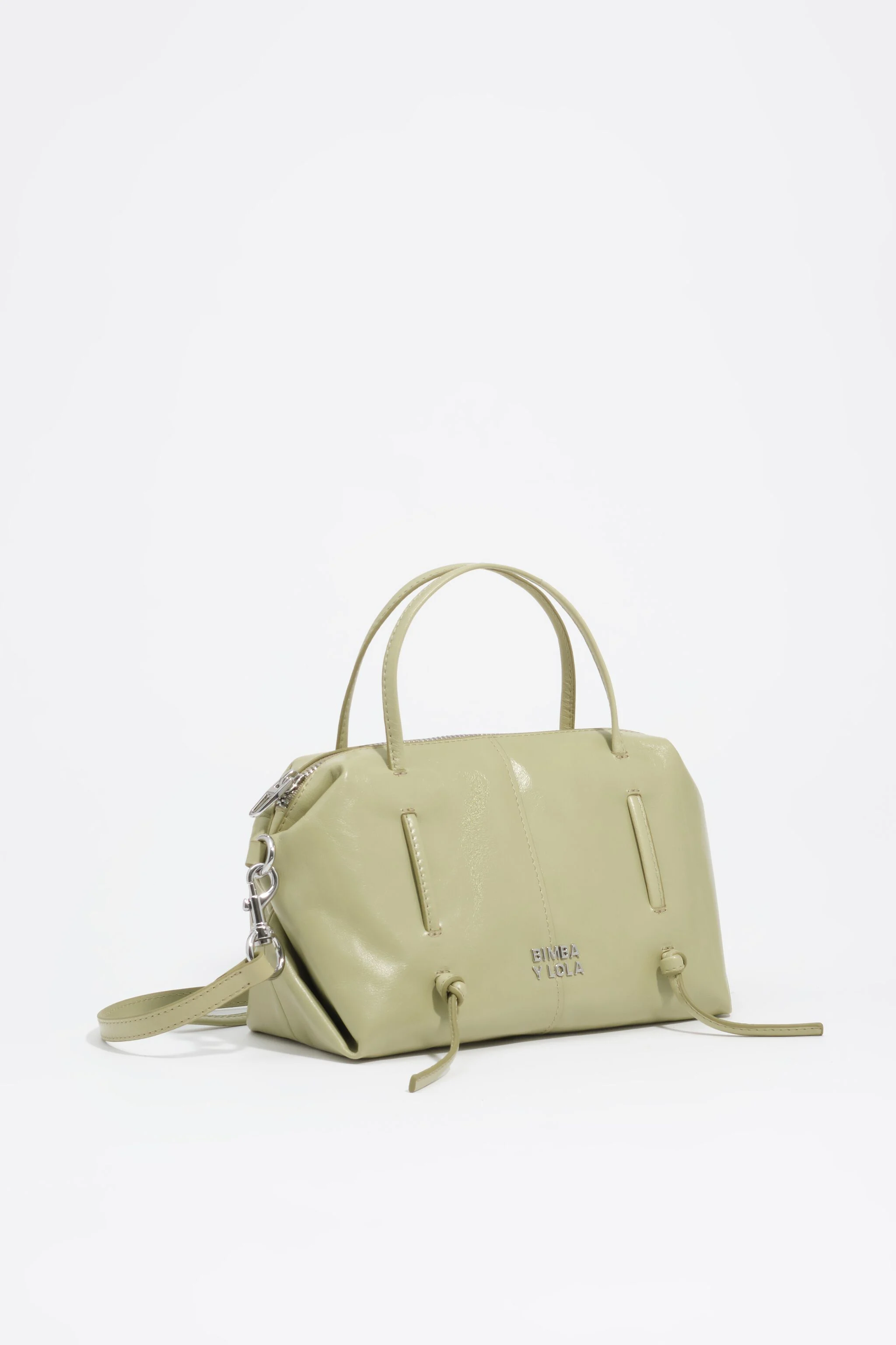 Bolsa Lolita mini em couro verde pastel