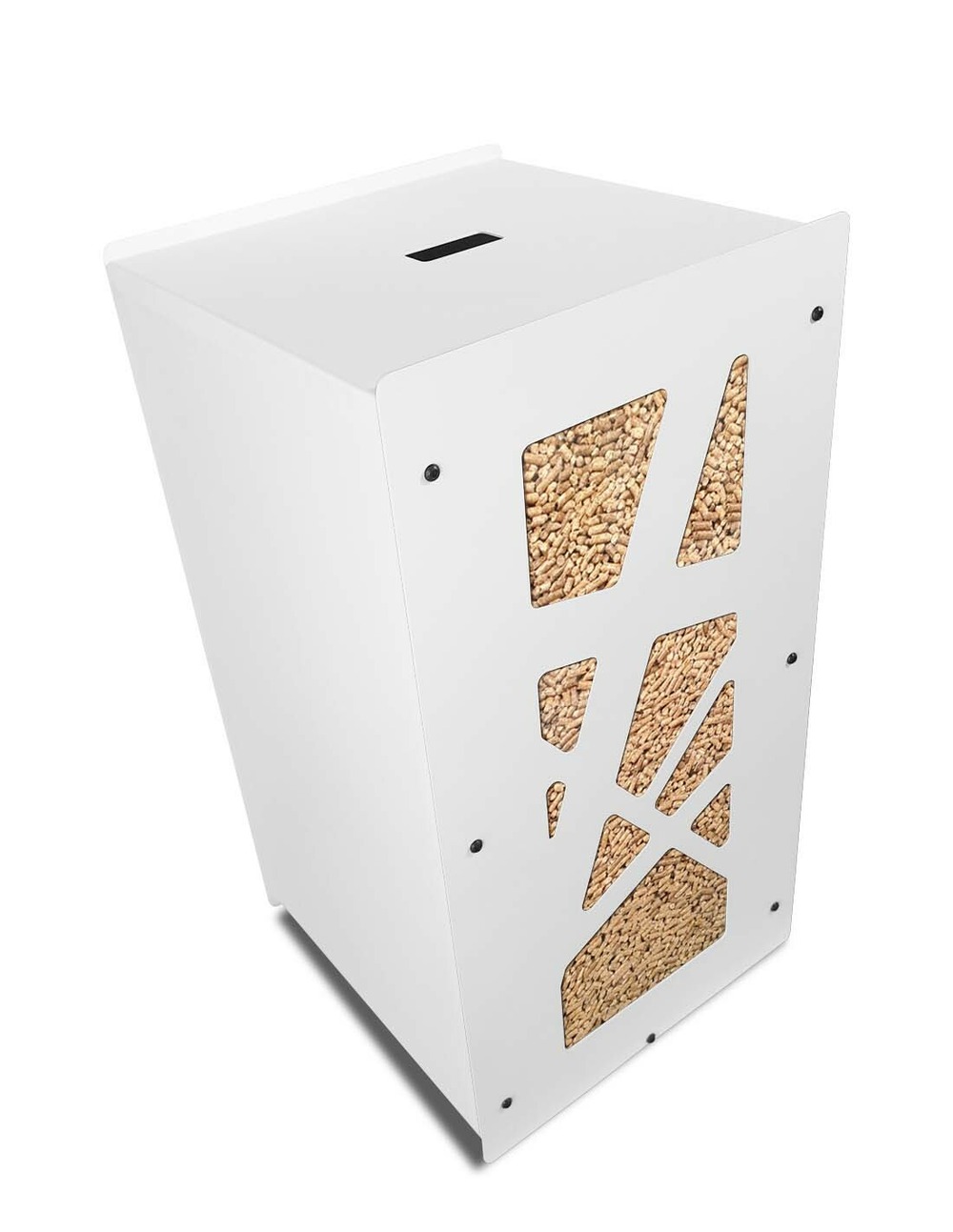 Stockage de granulés de bois 55Kg blanc Archi