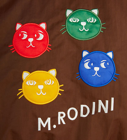 Mini Rodini Bomberjacke - Cool Katzen - Braun