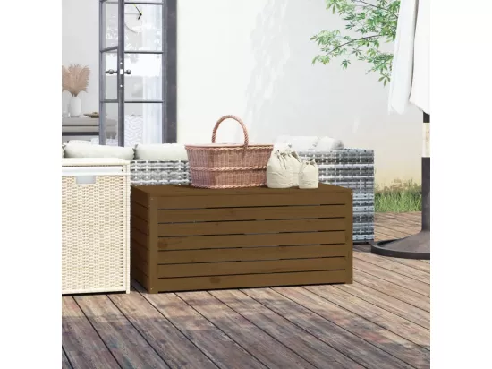 Boîte de jardin marron miel 101x50,5x46,5 cm bois massif de pin