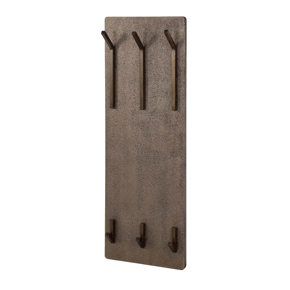 Fraaai - Nowi kapstok 2x3 haken hoog - brons antiek